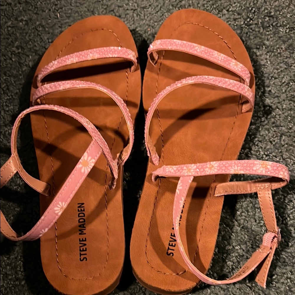 Steve Madden Pink Strappy Sandals